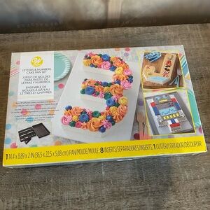 Wilton Letter & Numbers Cake Pan Set with Inserts